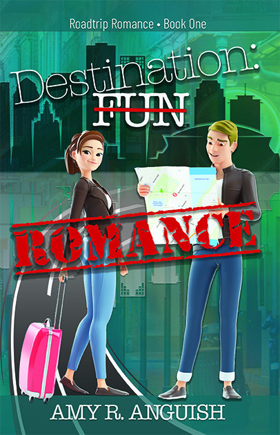 man holding map and woman with suitcase in New Orleans