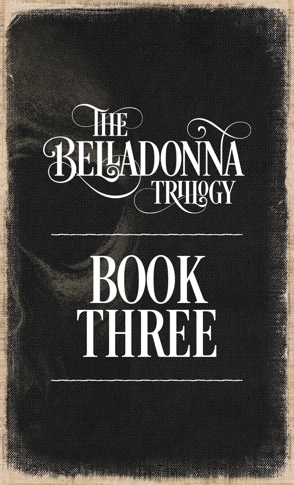 Text The Dark Flame of Chaos on a black bookcloth background