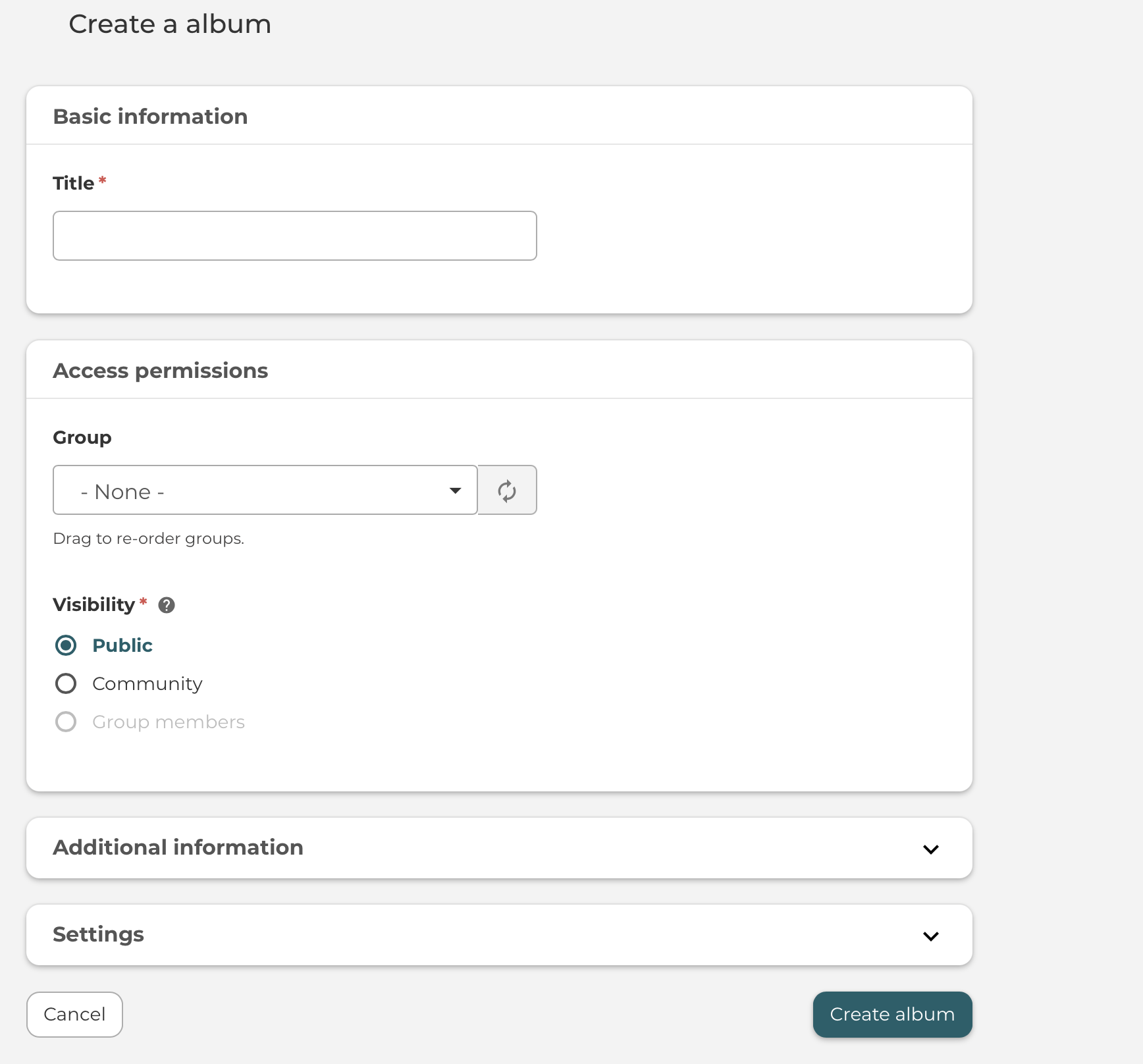 Create a album of your story world building