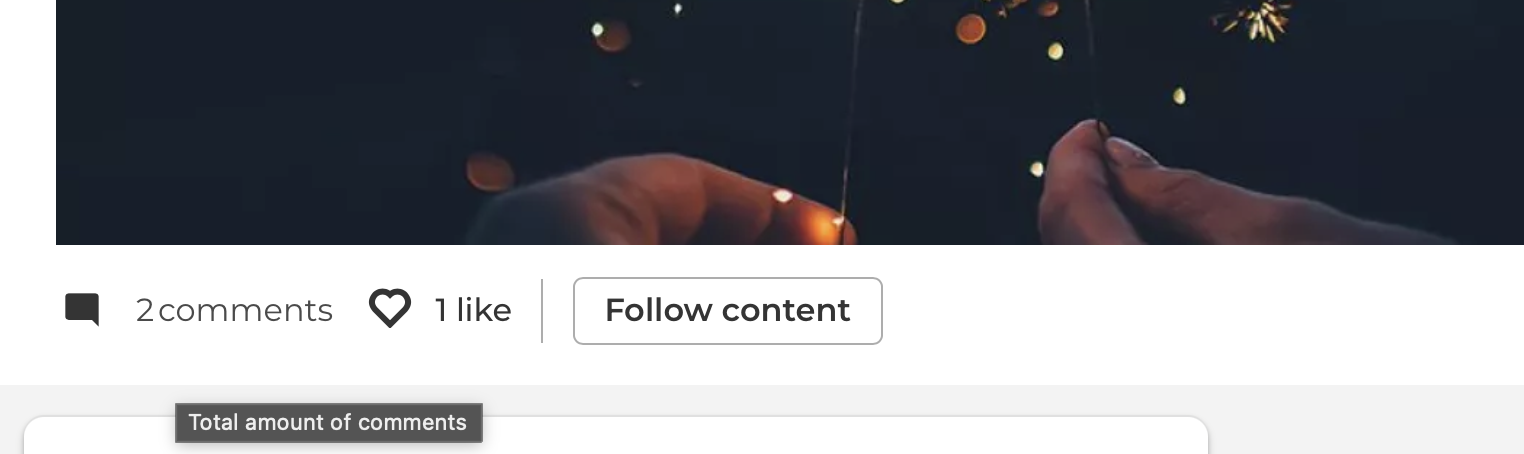 Easily jump down the page to see your comments by clicking on the number of comments
