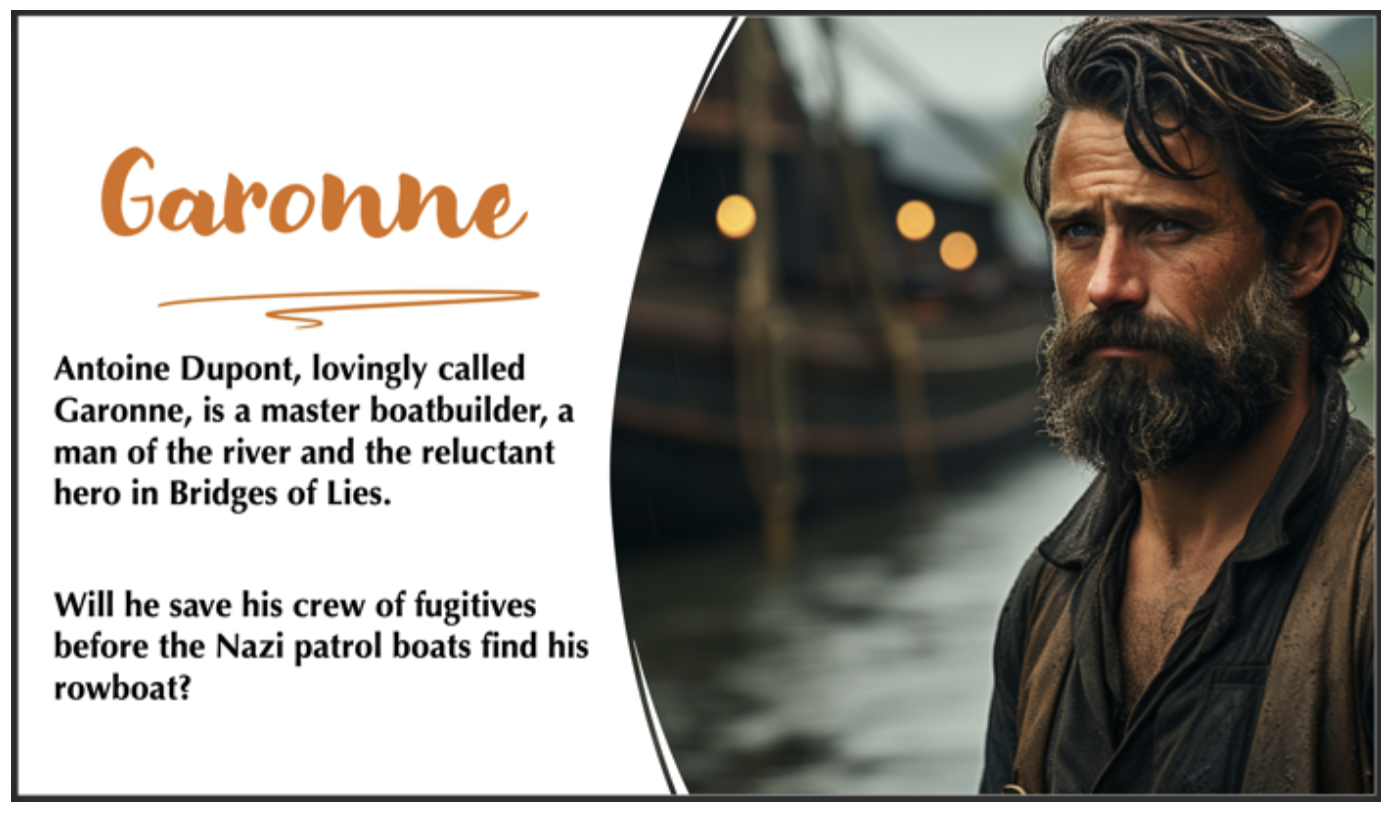 meet Garonne from bridge of lies