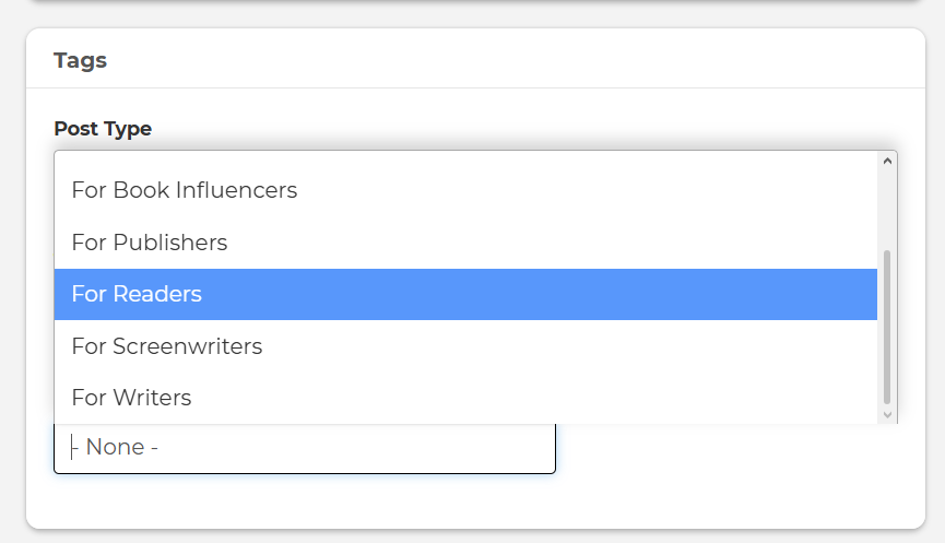 select for readers when asking our community a reader question