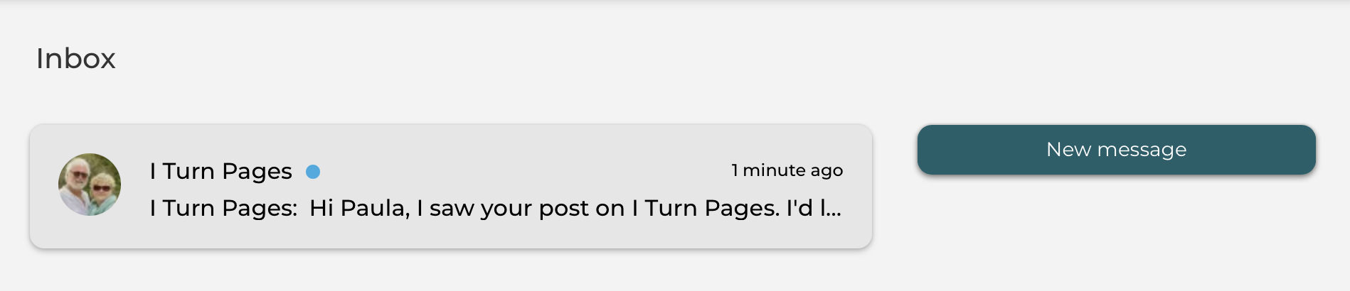 send private messages to other i turn pages community members