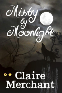 Book cover MbM wolf howling at moon yellow eyes