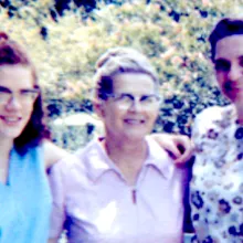 Me, Grandma, and Mom