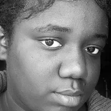 Black and white image of me (Willchel Kish)