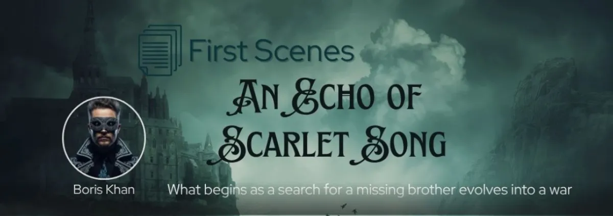 Fantasy author Boris Khan is sharing his opening pages of An Echo of Scarlet Song with you